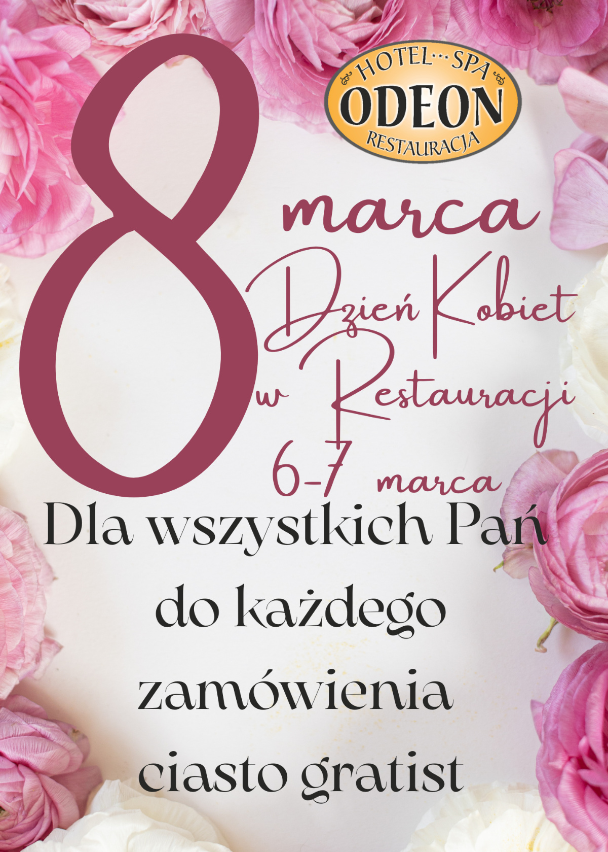 dzien kobiet restauracja plakat